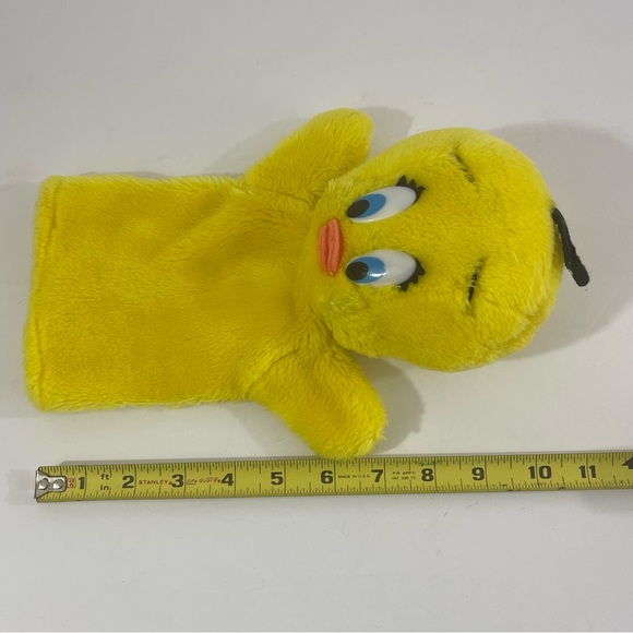 Tweety Bird Plush Hand Puppet Yellow 10” - Picture 5 of 6